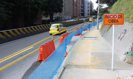 Andenes avenida Circunvalar