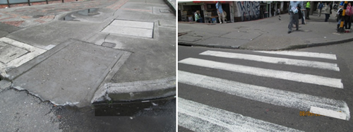 Imagen rampas de acceso a andenes sobre la Troncal Caracas