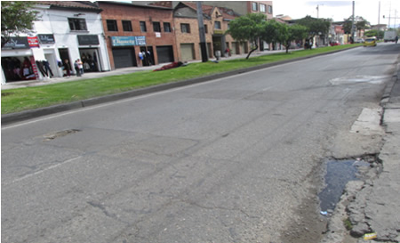Carrera 24 entre calles 9 y 10 donde inició intervención