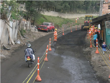 Las acciones de movilidad, consistentes en el fresado y re nivelación de la carrera 2 en el sector del Codito, tienen a la fecha un avance del 40% en su ejecución