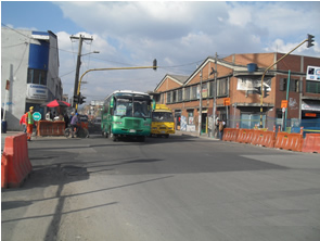 Obras calle Sexta con carrera 27