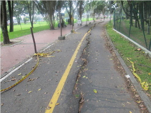 Estado actual de la Ciclorruta del Parque Simón Bolívar