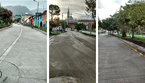 Calle 7ª entre carreras 5ª y 3ª Este, finalizada la obra de rehabilitación