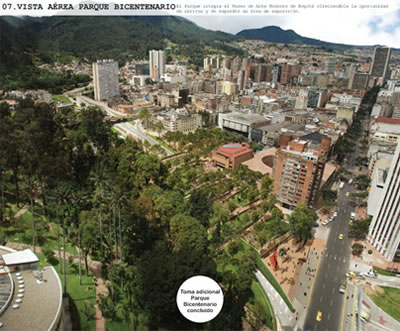 Integración con el Parque de la Independencia en un solo corredor