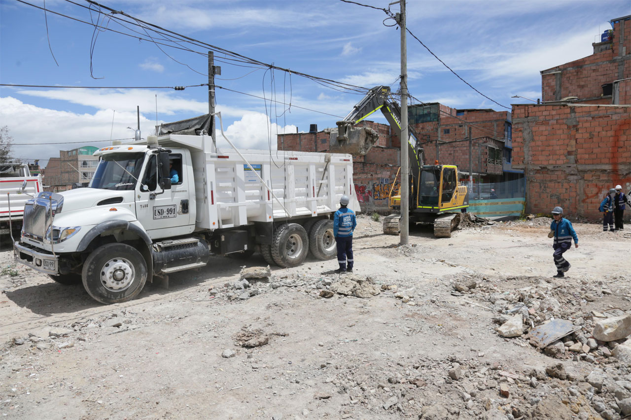 Con 12 frentes de obra simultaneos avanza la construccion de la nueva Av-Guayacanes