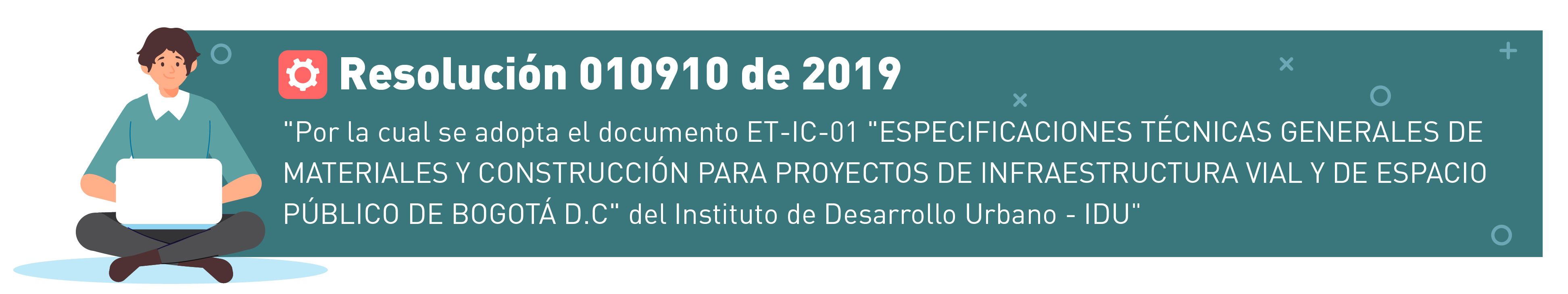 Resolución 010910 de 2019 