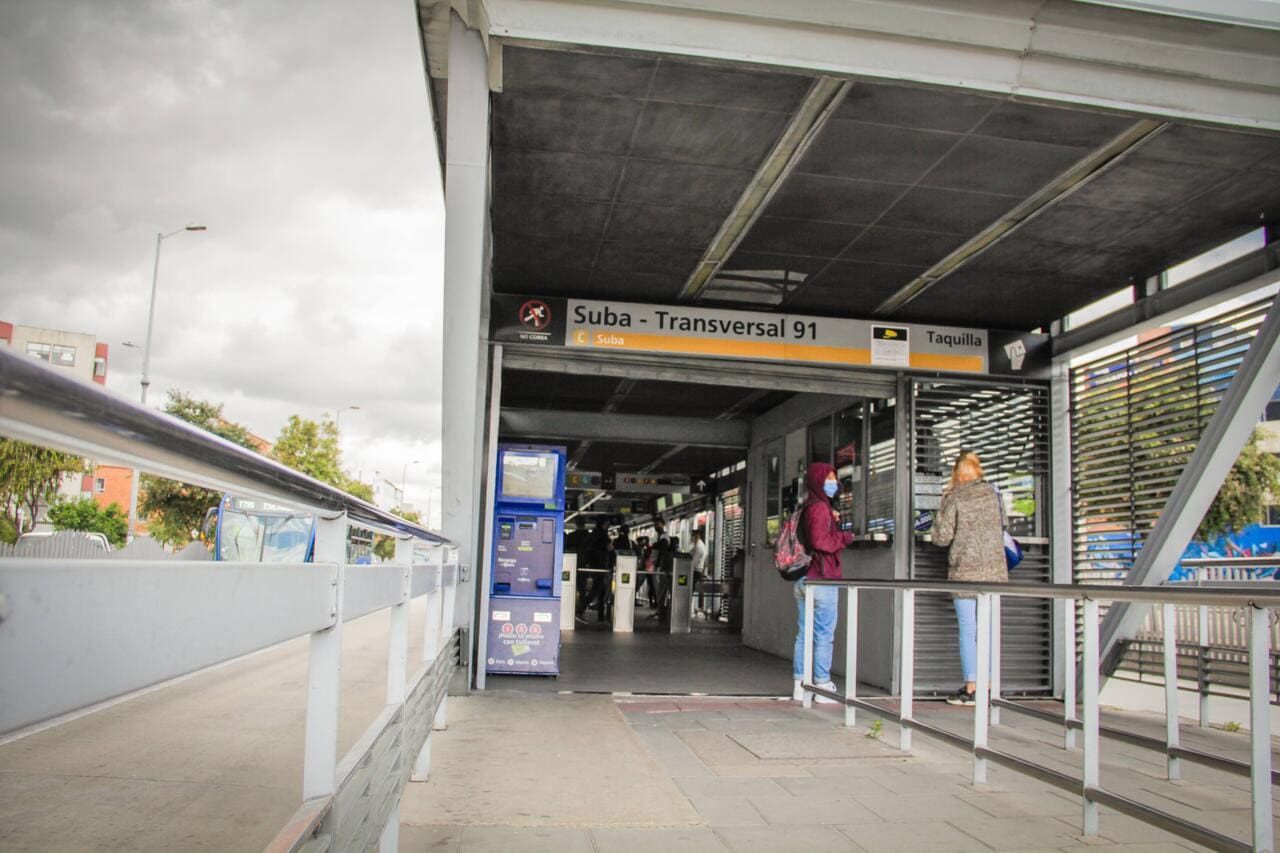 Estación de TransMilenion  Av Suba