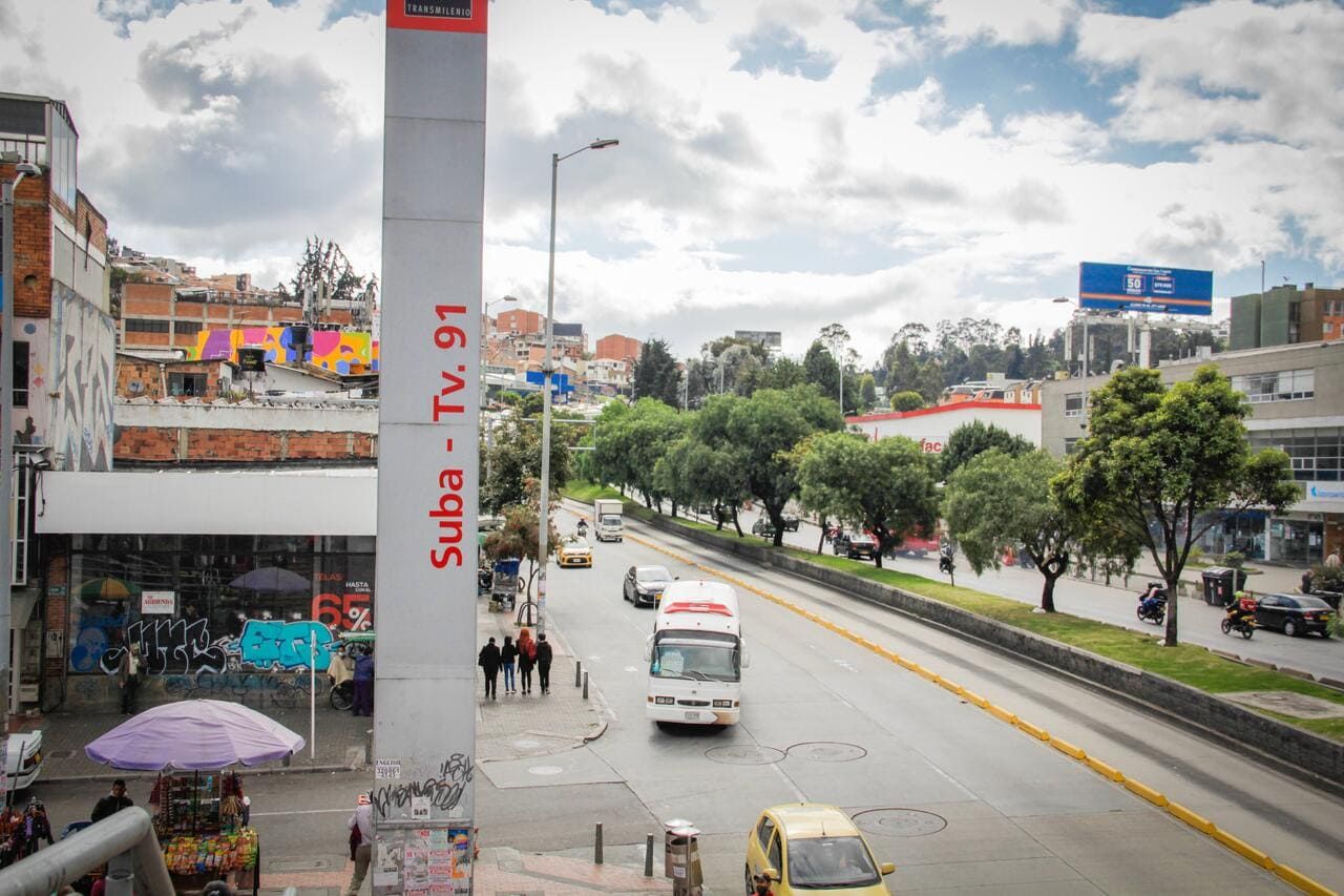 Estación de TransMilenion  Av Suba