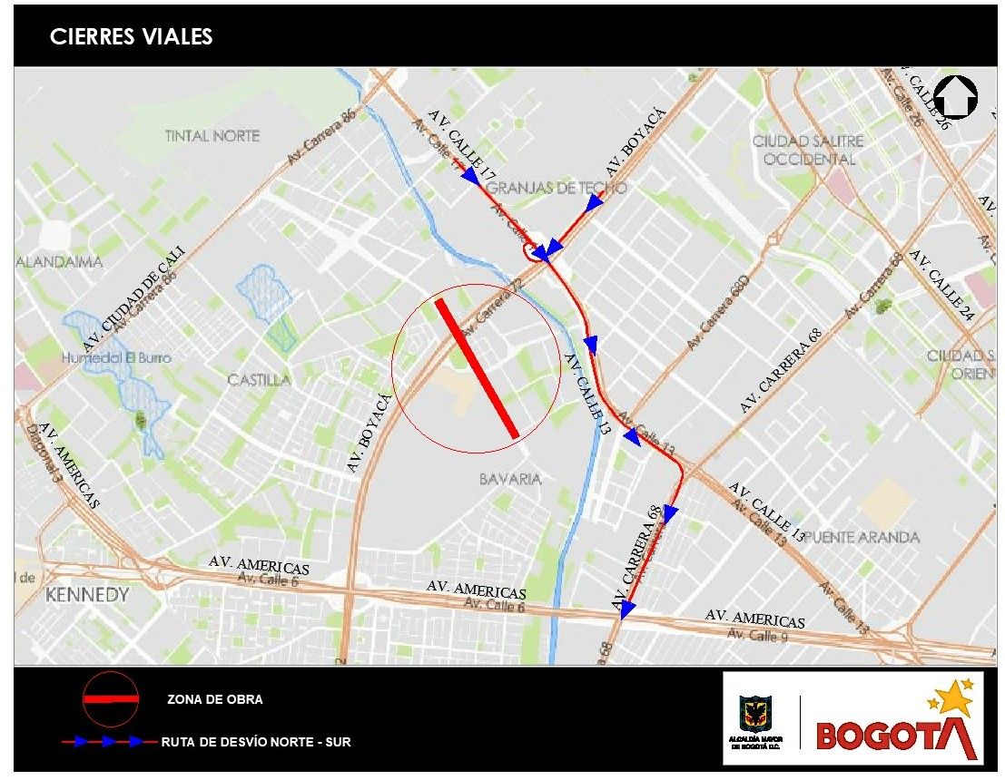 Mapa 7. Vías alternas