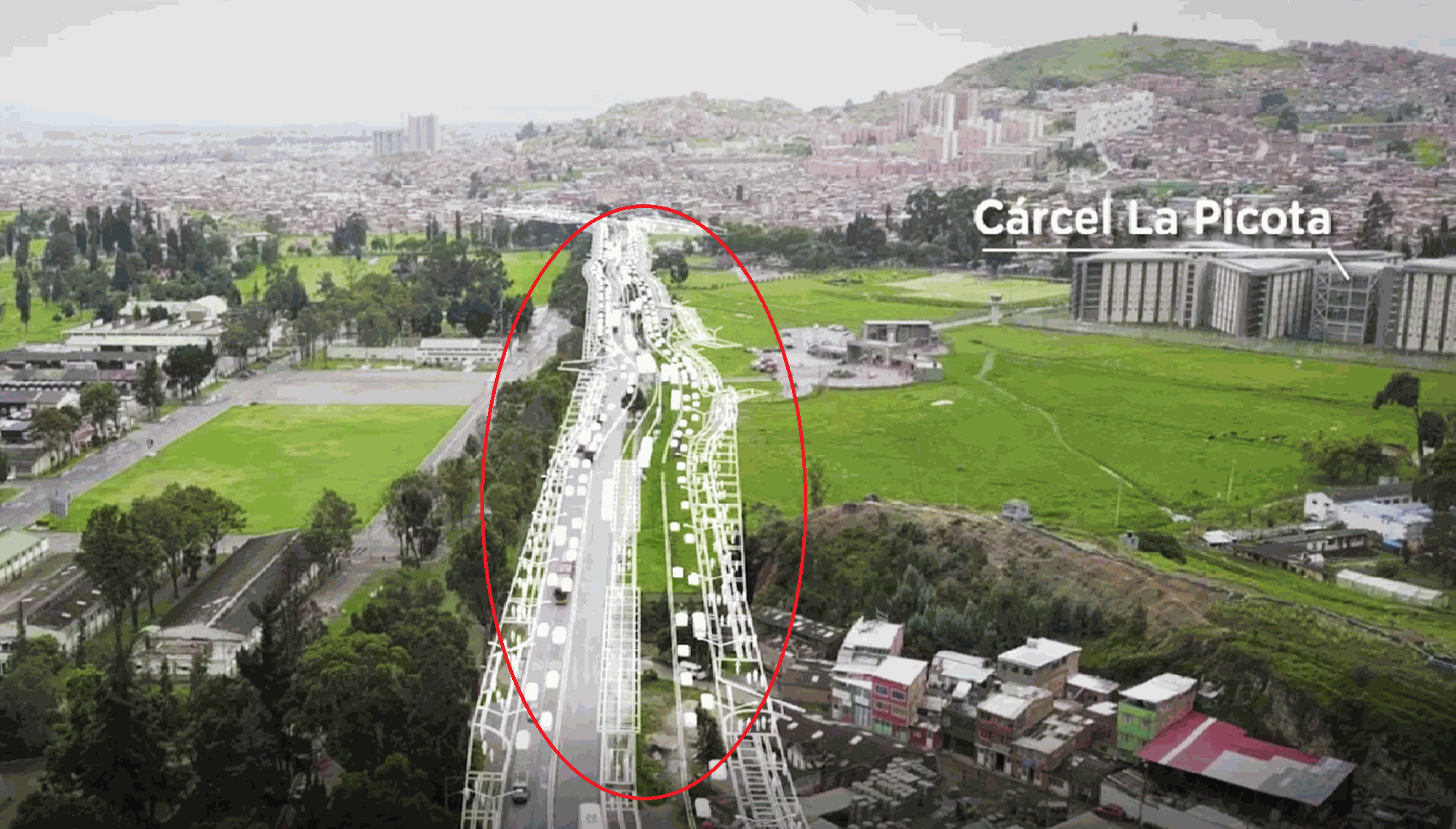 mapa extensión de la troncal caracas