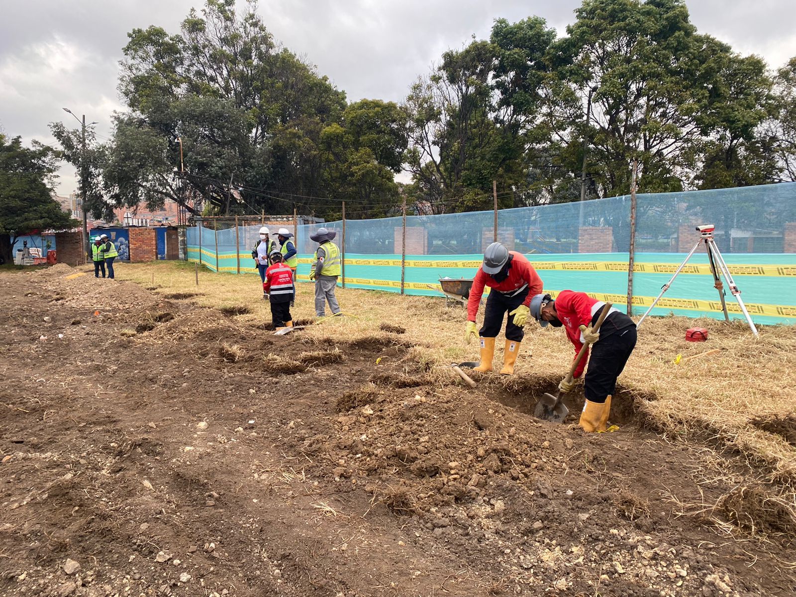 Trabajadores en obra 