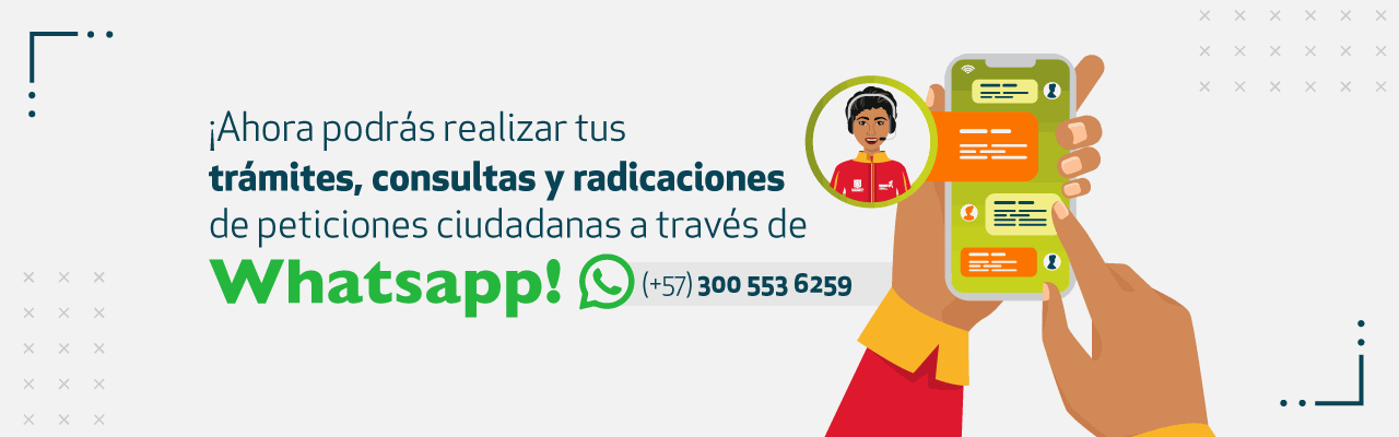 banner descriptivo anunciando chatbot por whatsapp