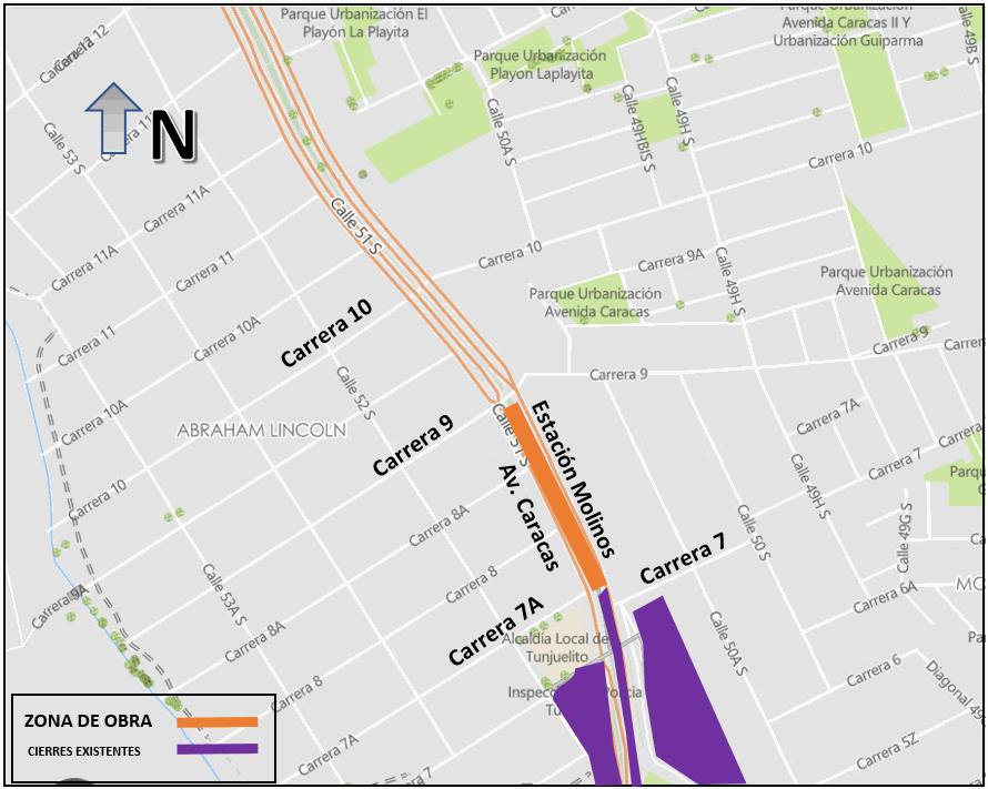 Mapa 1. Zona de obra