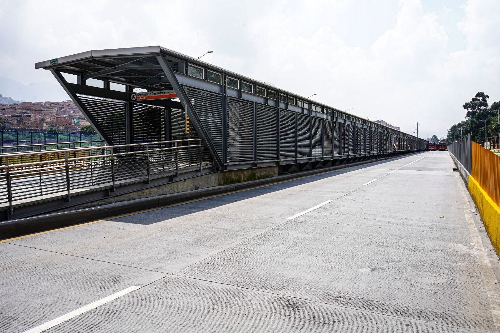 La nueva estación de TransMilenio Danubio tiene una longitud de 200 m