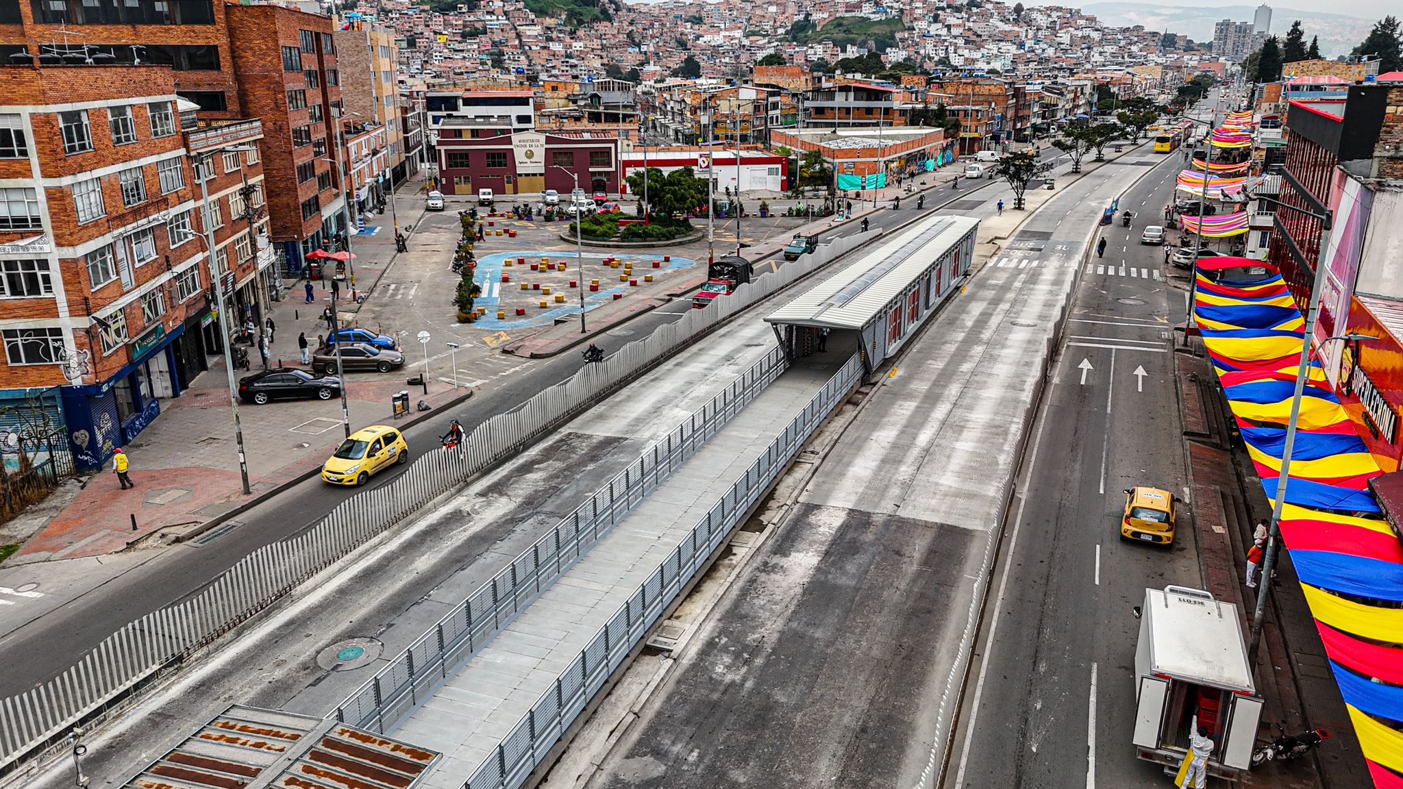 El nuevo vagón de la estación Olaya está ubicado al sur de la calle 27