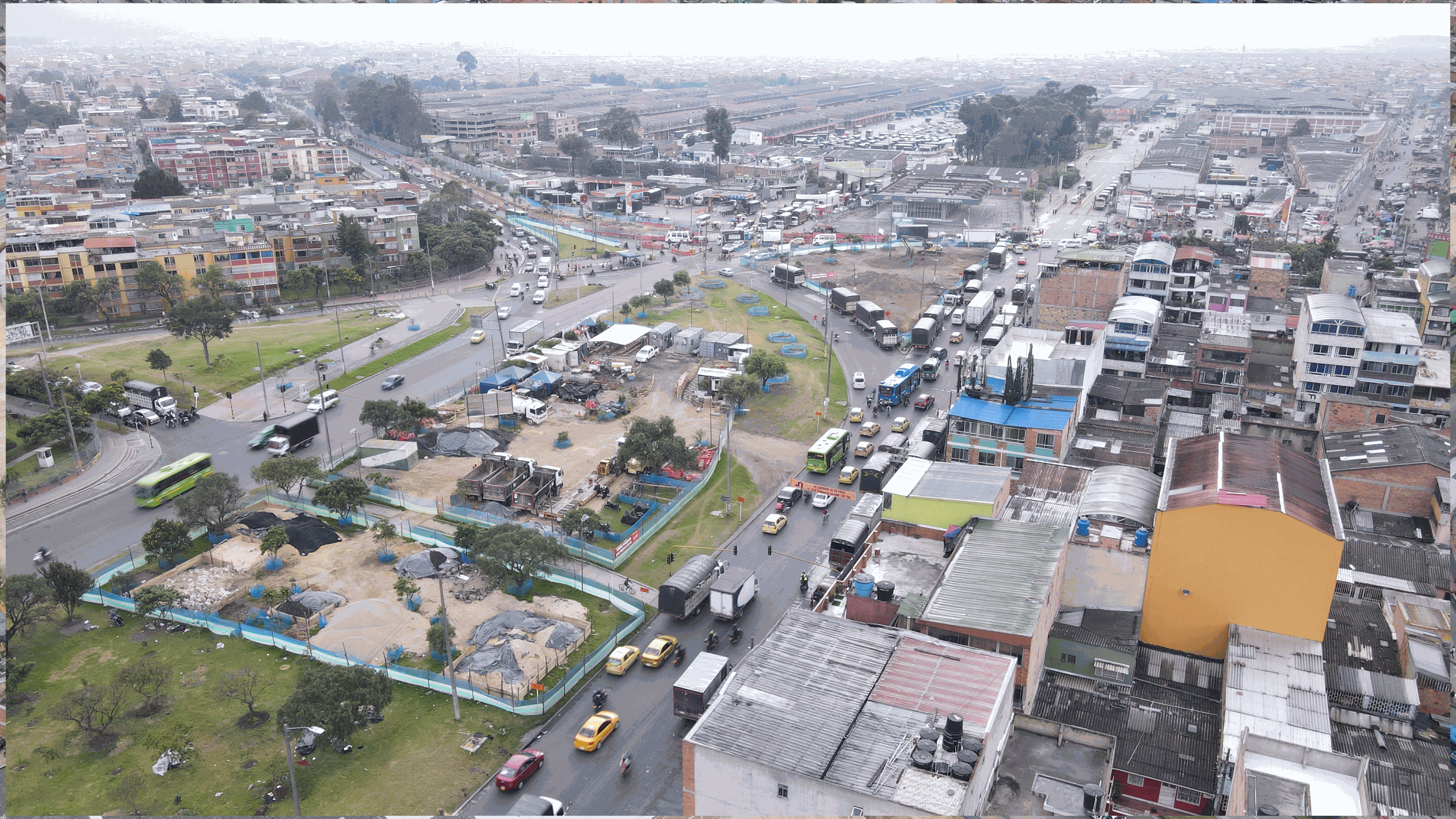 Vías y espacio público zonas industriales de Montevideo y Puente Aranda Grupo 4